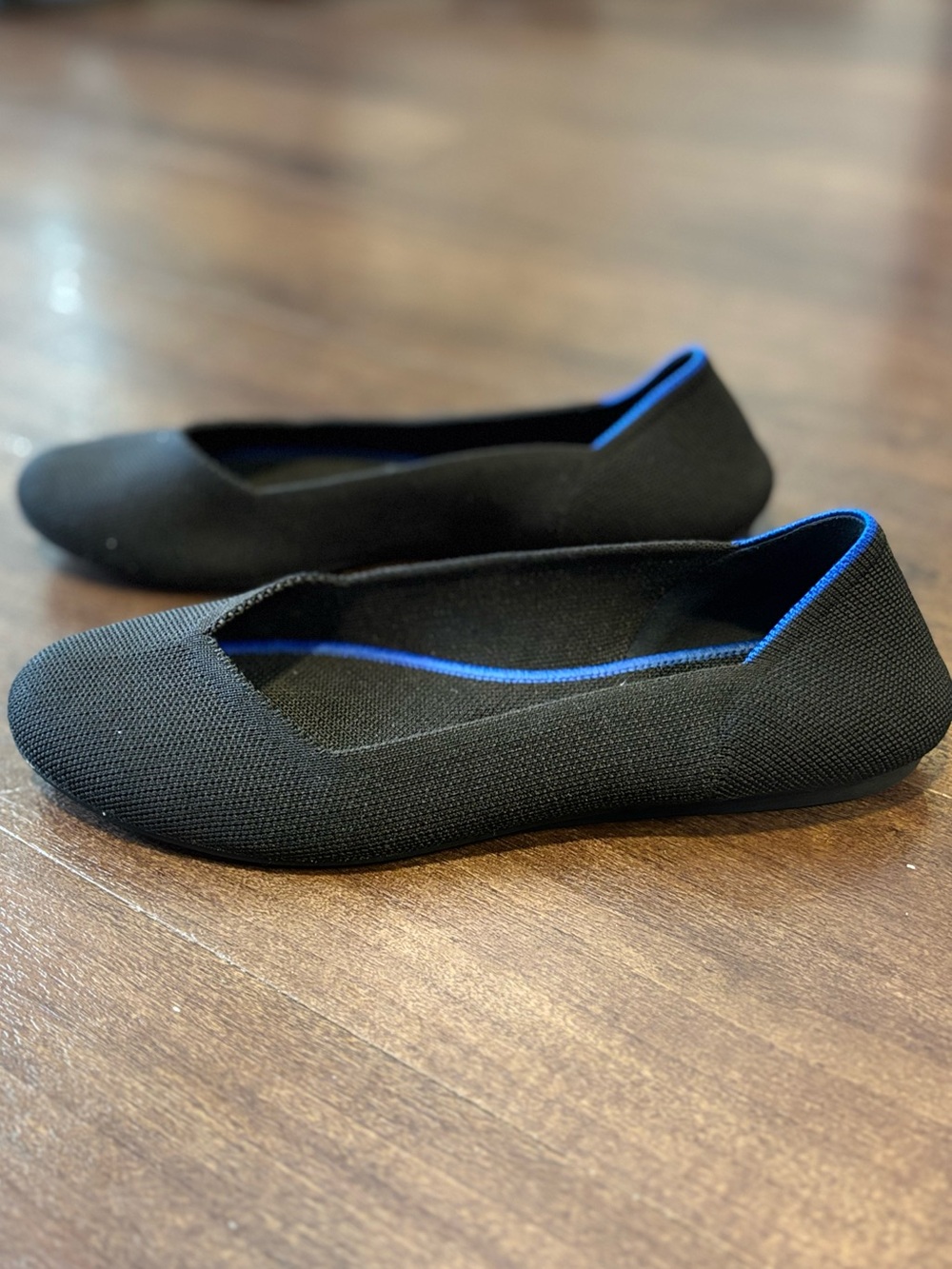 Rothy's Women’s The Flat Round Toe Black Ballet Flats Size 9.5 - Picture 5 of 7